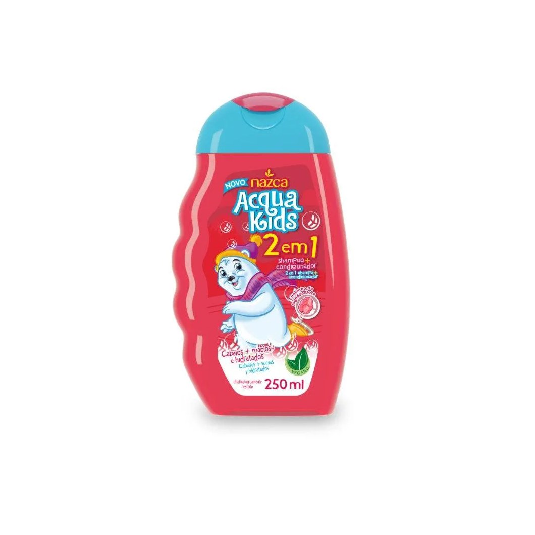 Shampoo Nazca Acqua Kids 2x1 Algodão Doce 250ml