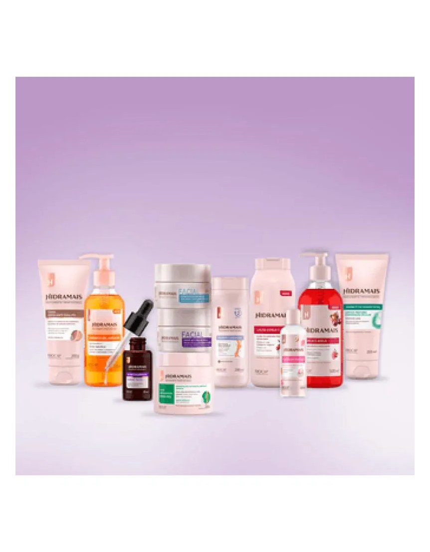 Kit Banho Hidratação: Cereja e Avelã + Ácido Hialurônico + Sabonete Antiacne