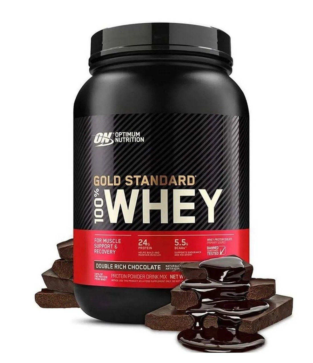 Whey Gold Standard 907 Gramas ( 2lbs ) - Optimum Nutrition Morango