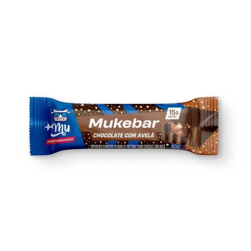 Barra de Proteina Mais Mu Chocolate com Avela 60g