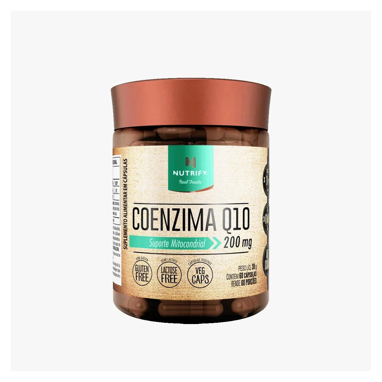Coenzima Q10 200 Mg, 60 cápsulas Nutrify
