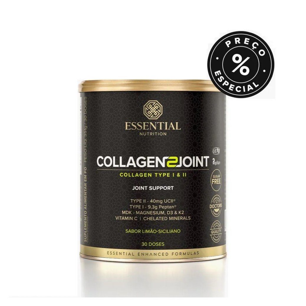 Collagen 2 Joint Lata - Sabor: Limão Siciliano (351G)