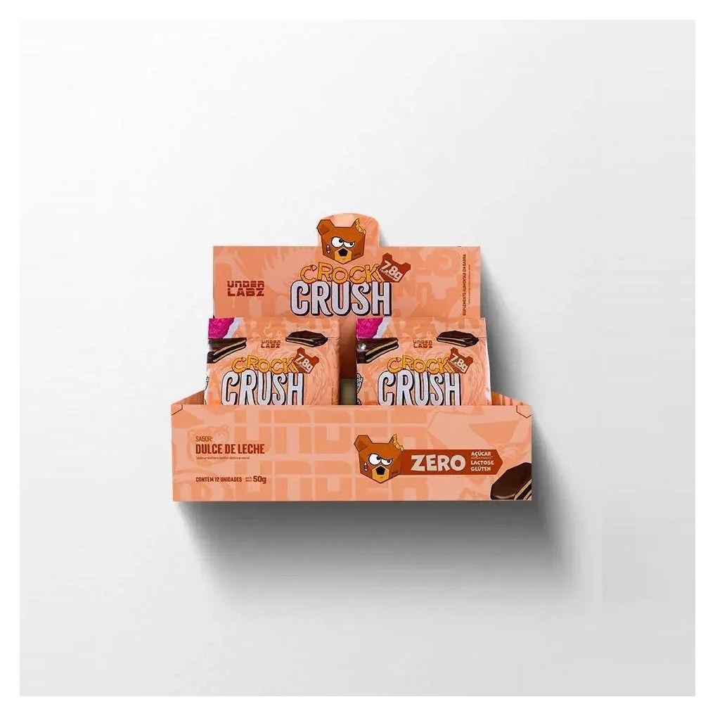 Crock Crush Display (12 Unid. 50G) - Sabor: Dulce de Leche