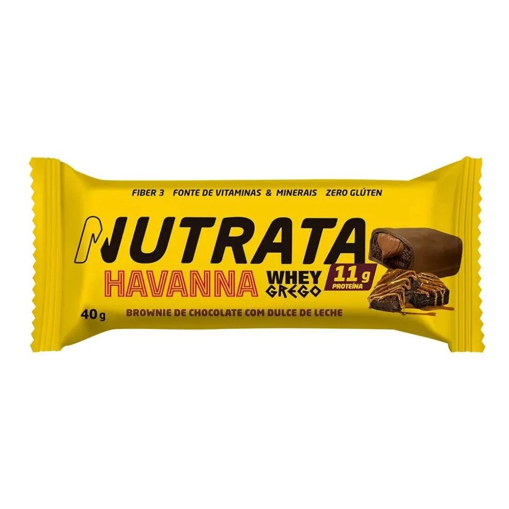 Whey Grego Bar (40G) - Sabor: Brownie de Choc. com Dulce de Leche