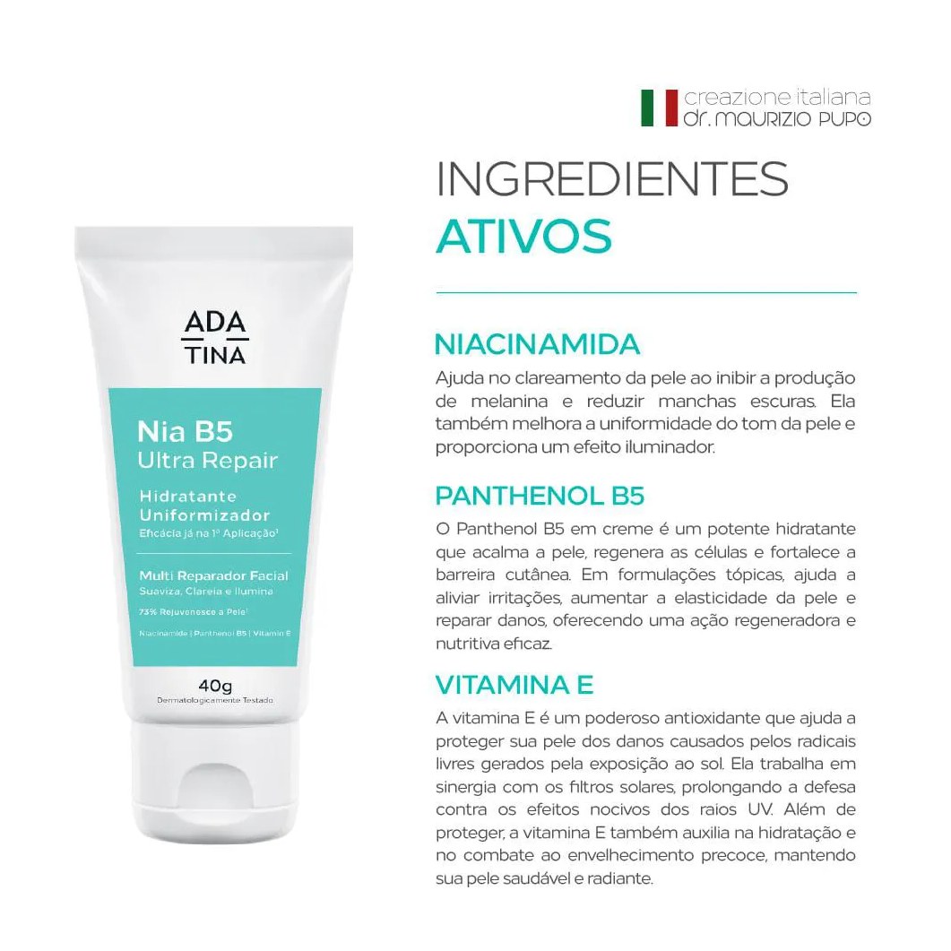 Nia B5 Ultra Repair Hidratante Multi Clareador com Niacinamida