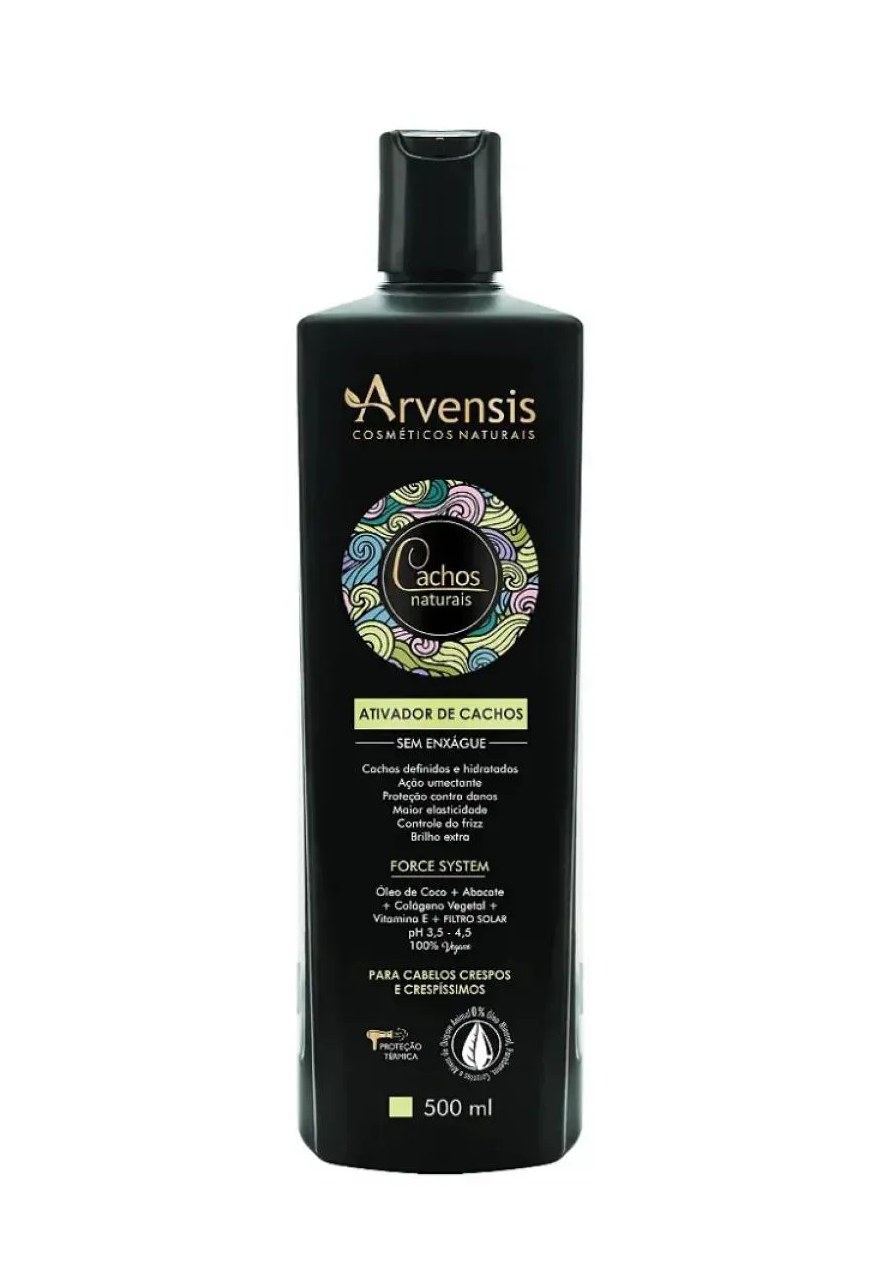 Creme Ativador de Cachos sem Enxague 500ml (crespos e Crespíssimos) Arvensis