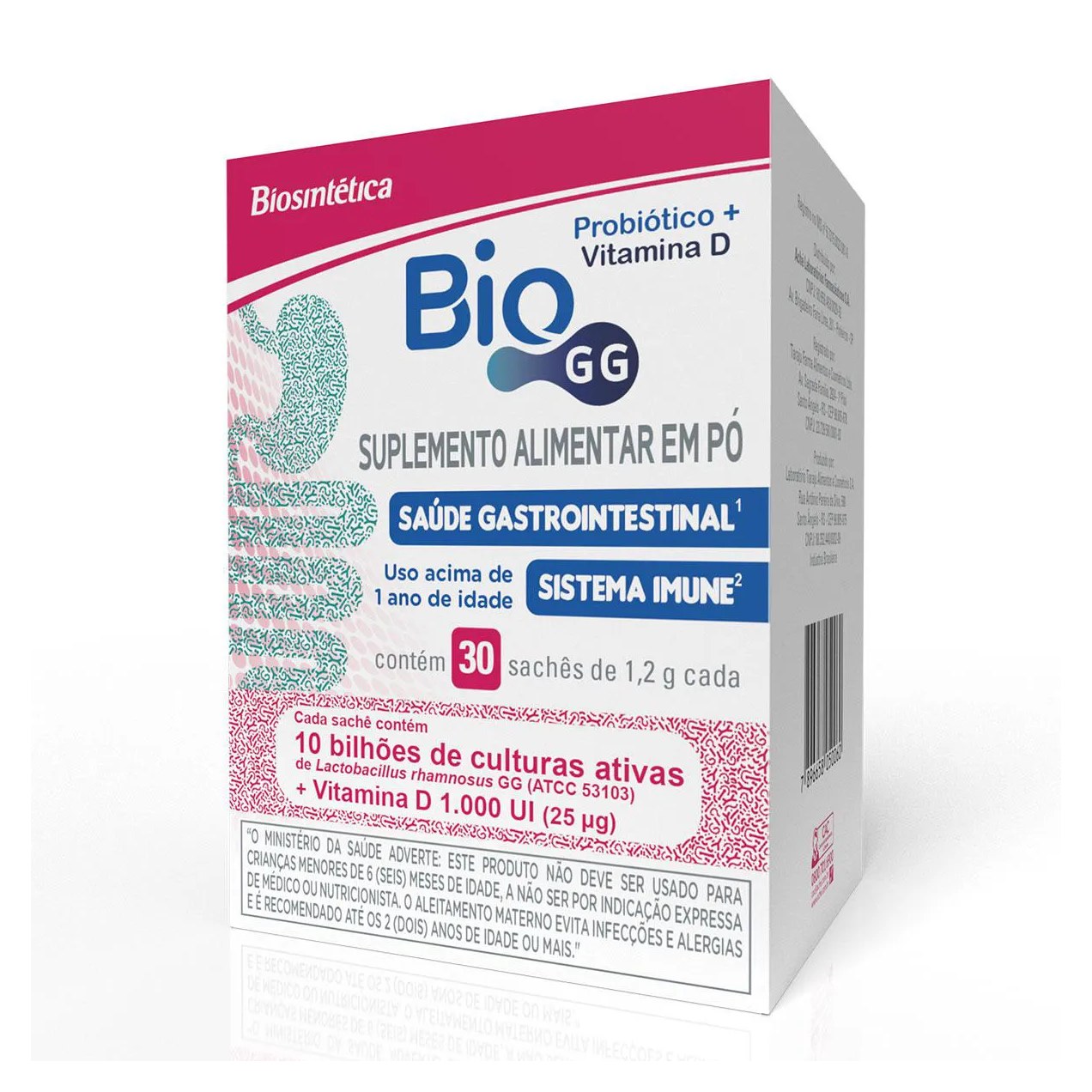Probiótico Bio GG 10bi + Vitamina D 1.000UI 30 Sachês