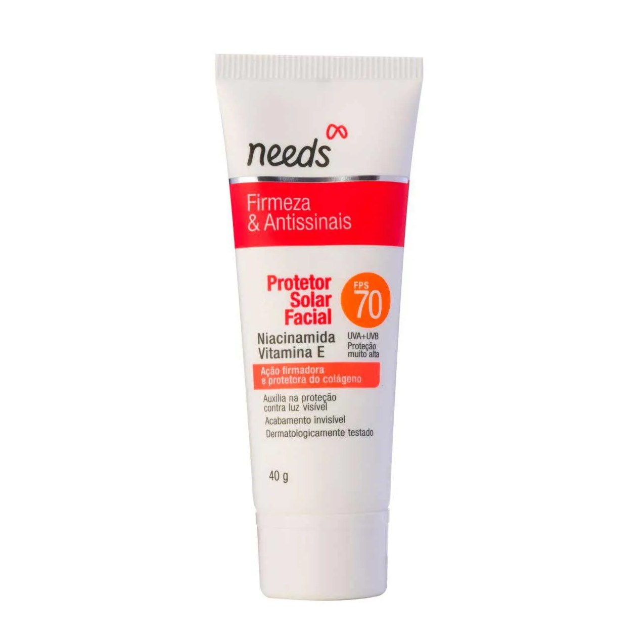 Protetor Solar Facial Needs Firmeza & Antissinais FPS 70 40g