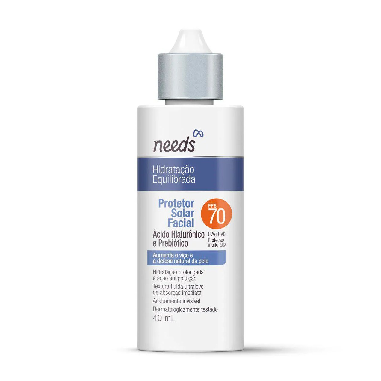 Protetor Solar Facial FPS 70 Needs Hidratação Equilibrada 40g