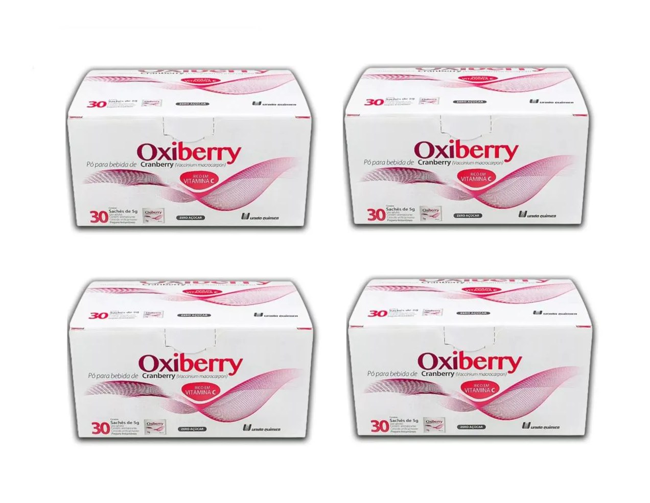 Kit 4 Suplemento Oxiberry Cranberry Vitamina C 30 Sachês