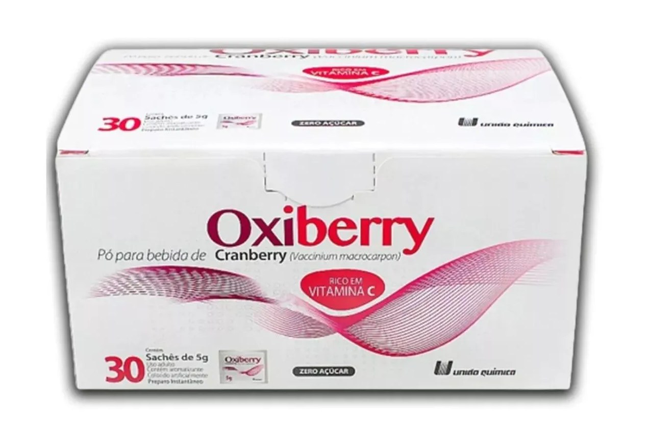 Suplemento Oxiberry Cranberry Vitamina C 30 Sachês