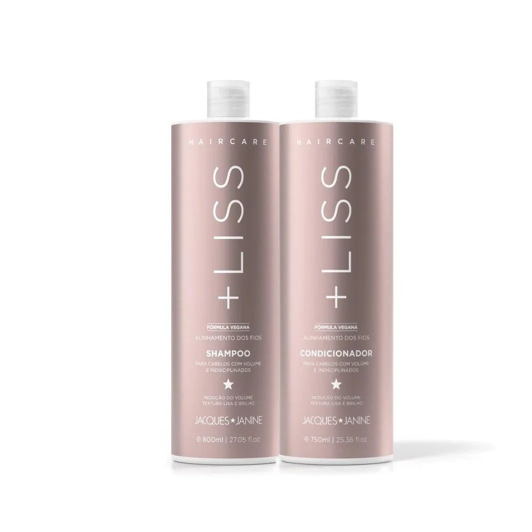Kit Shampoo 800ml + Condicionador 750ml Jacques Janine Professionnel Hair Care Liss