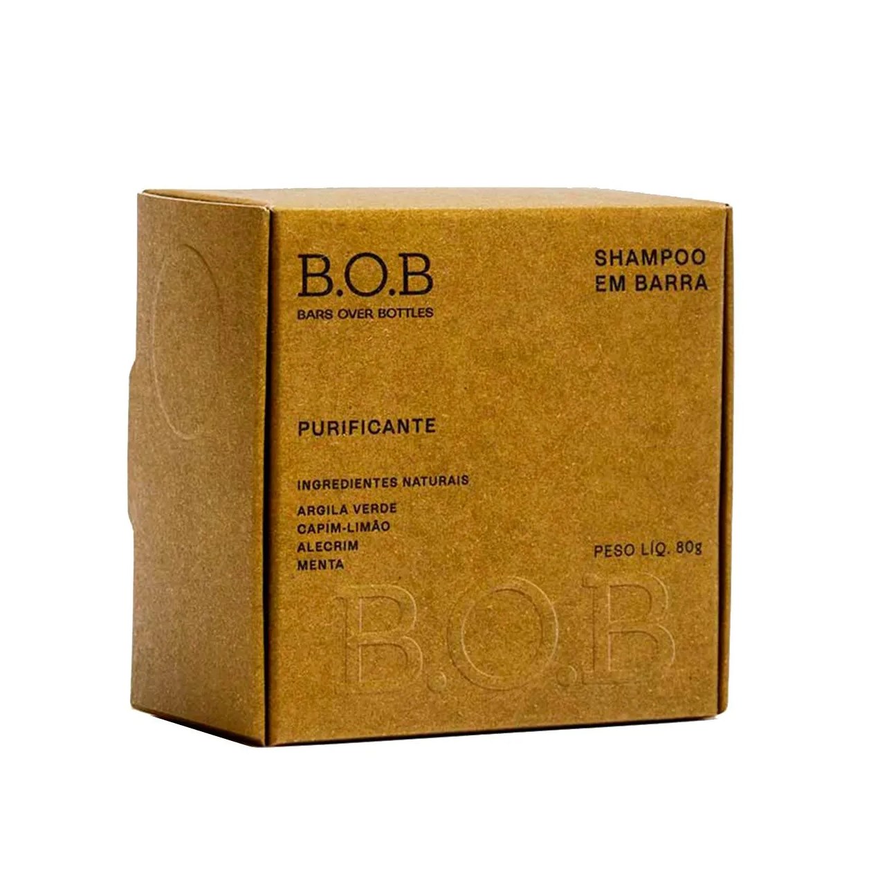 Shampoo em Barra B.O.B Purificante 80g