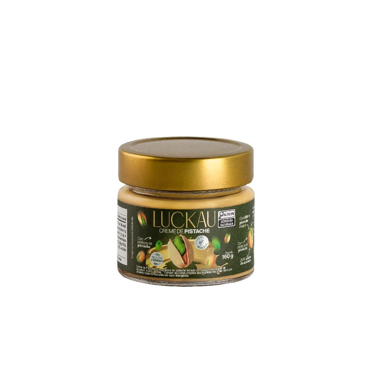 Creme de Pistache Luckau Zero Açúcar e Lactose 160g