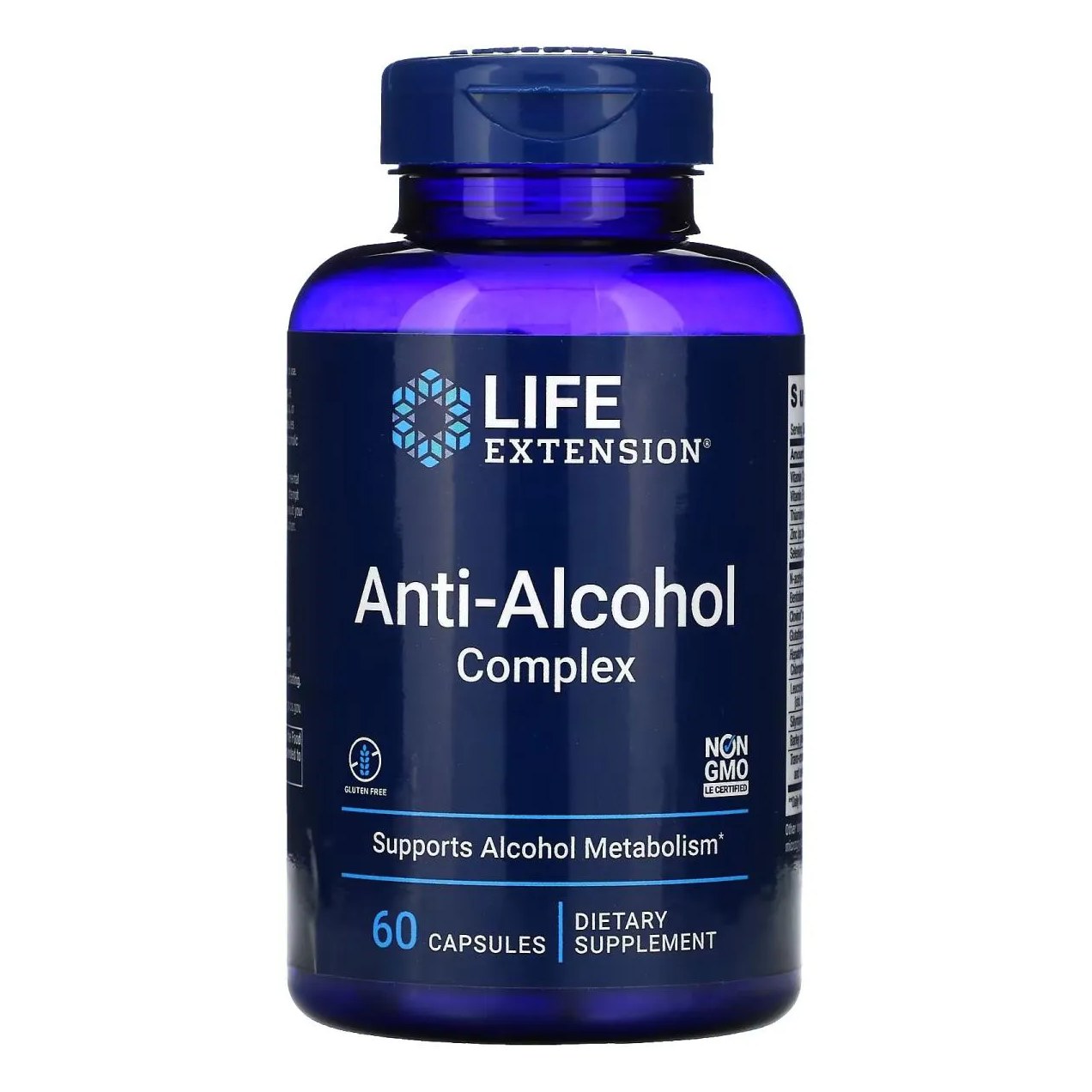 Complexo Antiálcool 60 Capsulas Life Extension