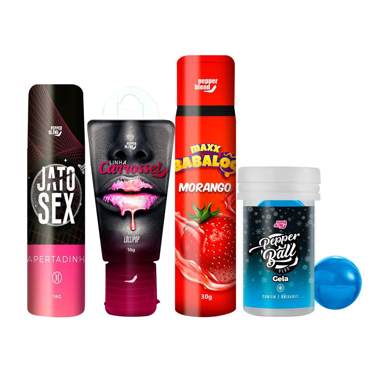 Kit Íntimo Adstringente Cápsulas e Calda Sensorial 4 Itens