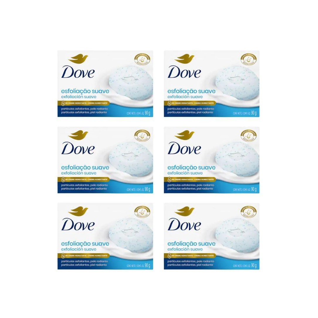 Sabonete Dove 90g Esfoliação Suave - Kit C / 6un