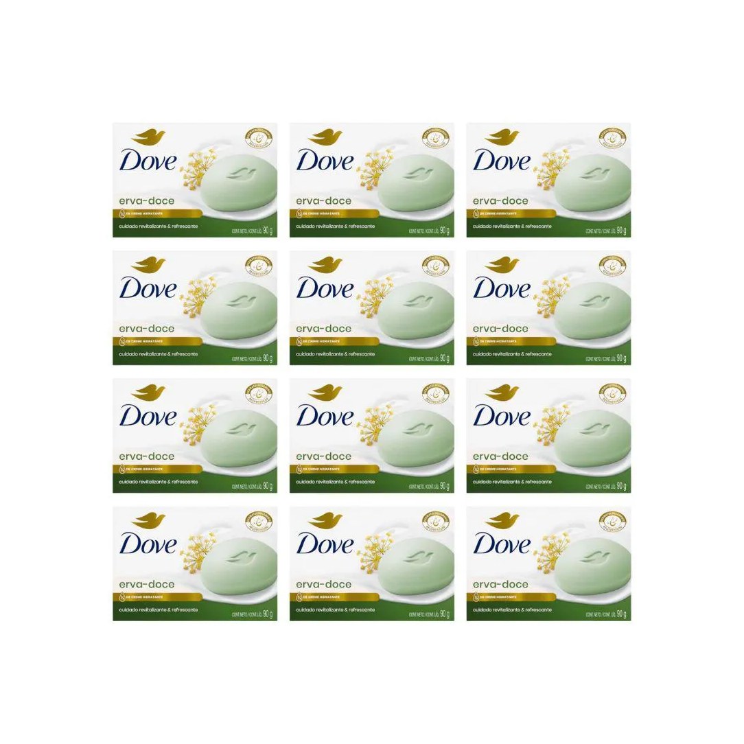 Sabonete Dove 90g Erva Doce - Kit C / 12un