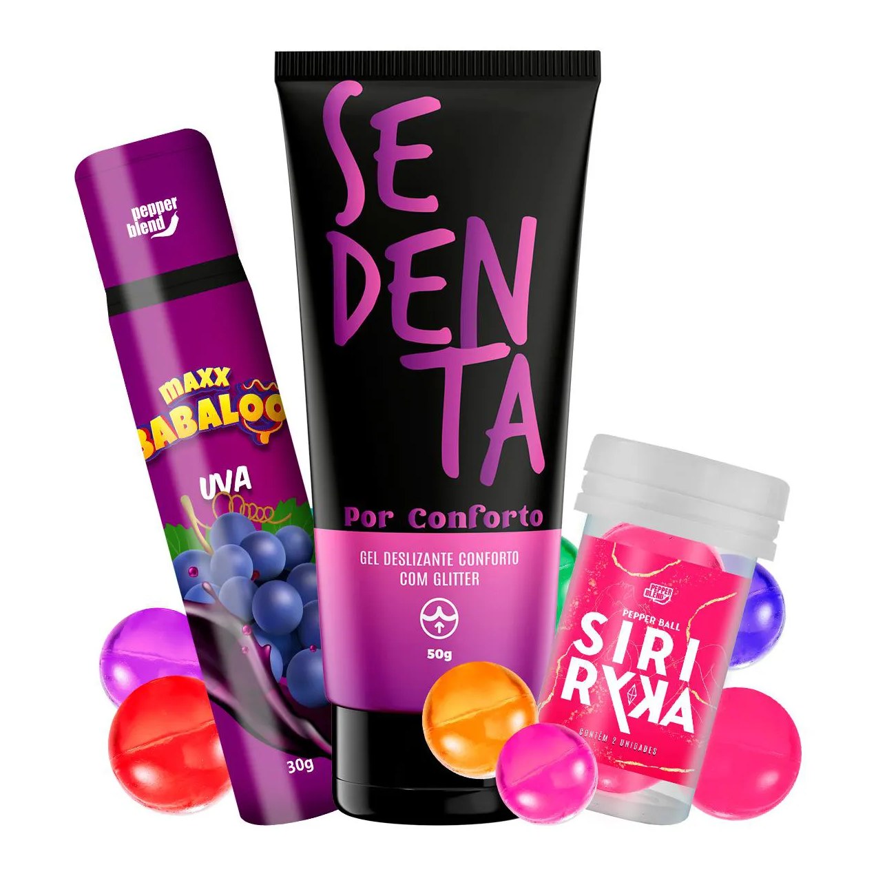 Kit Sensorial Casal com Gel Relaxante e Cápsulas 3 Itens