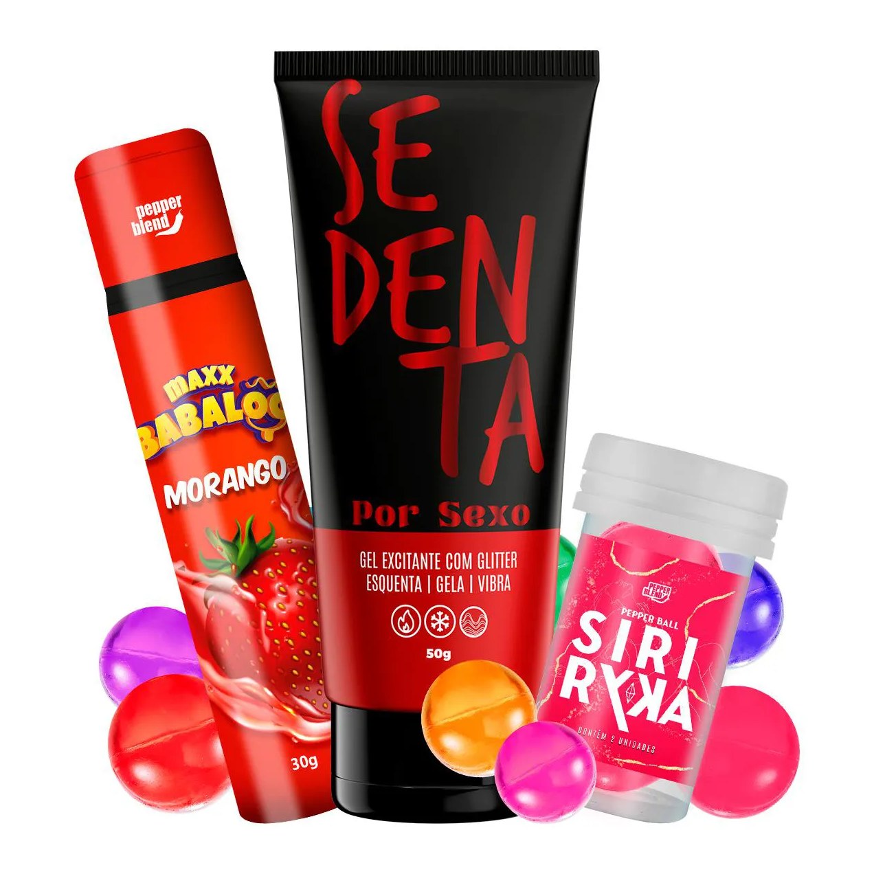 Kit Sensorial Adstringente Cápsulas e Calda 3 Itens