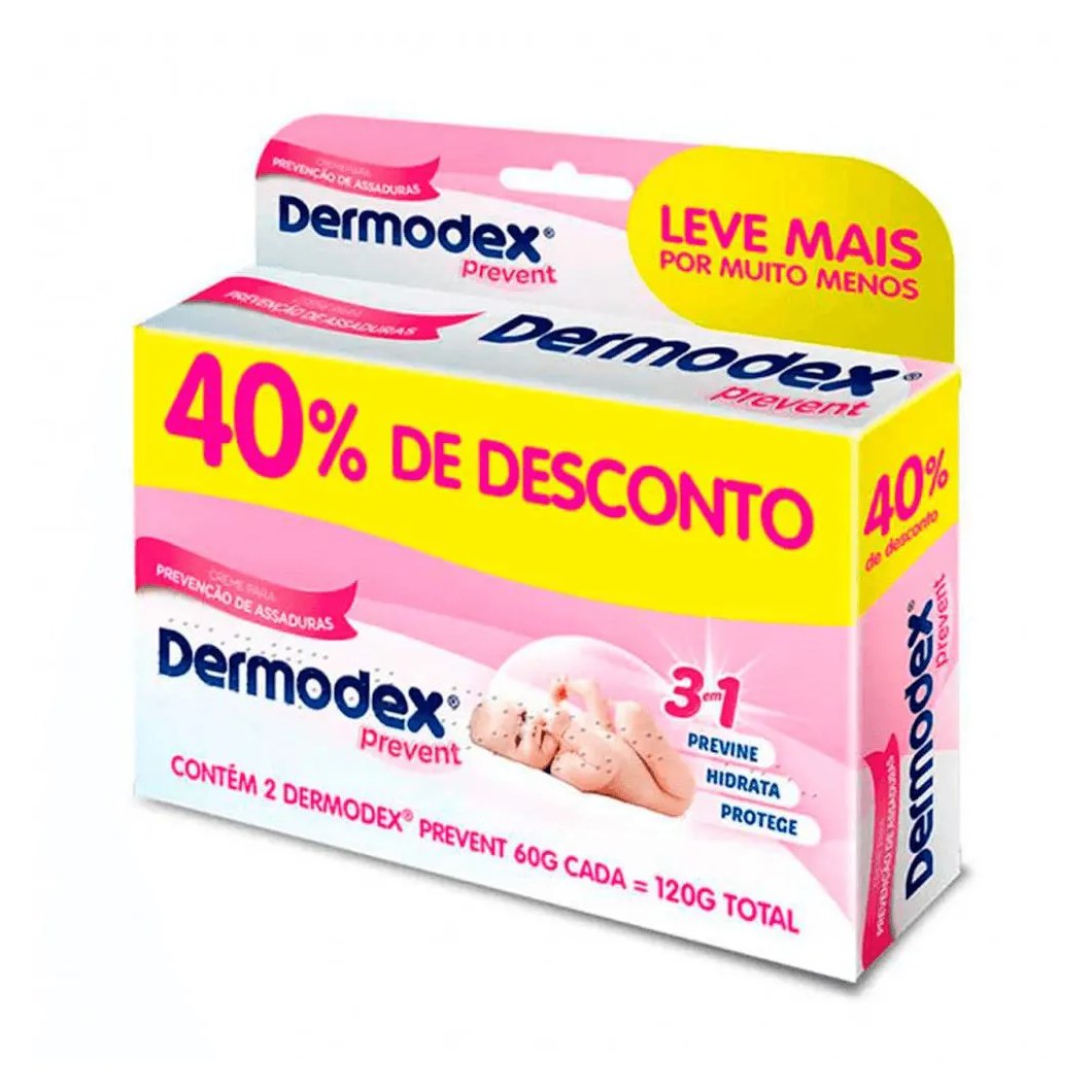 Dermodex Prevent 120g 2und 60g Cada Leve + Pague -