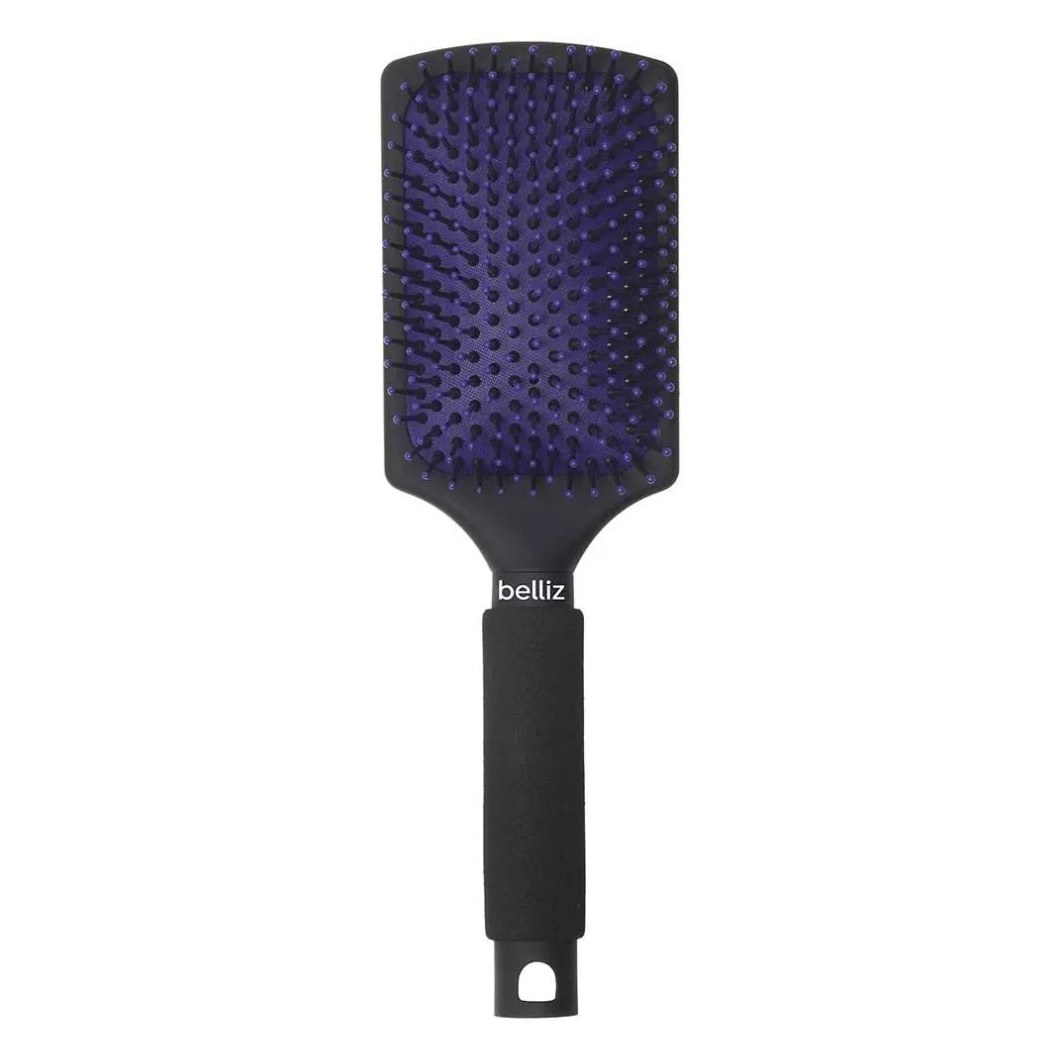 Escova Black Ionizada Raquete Belliz Controle do Frizz