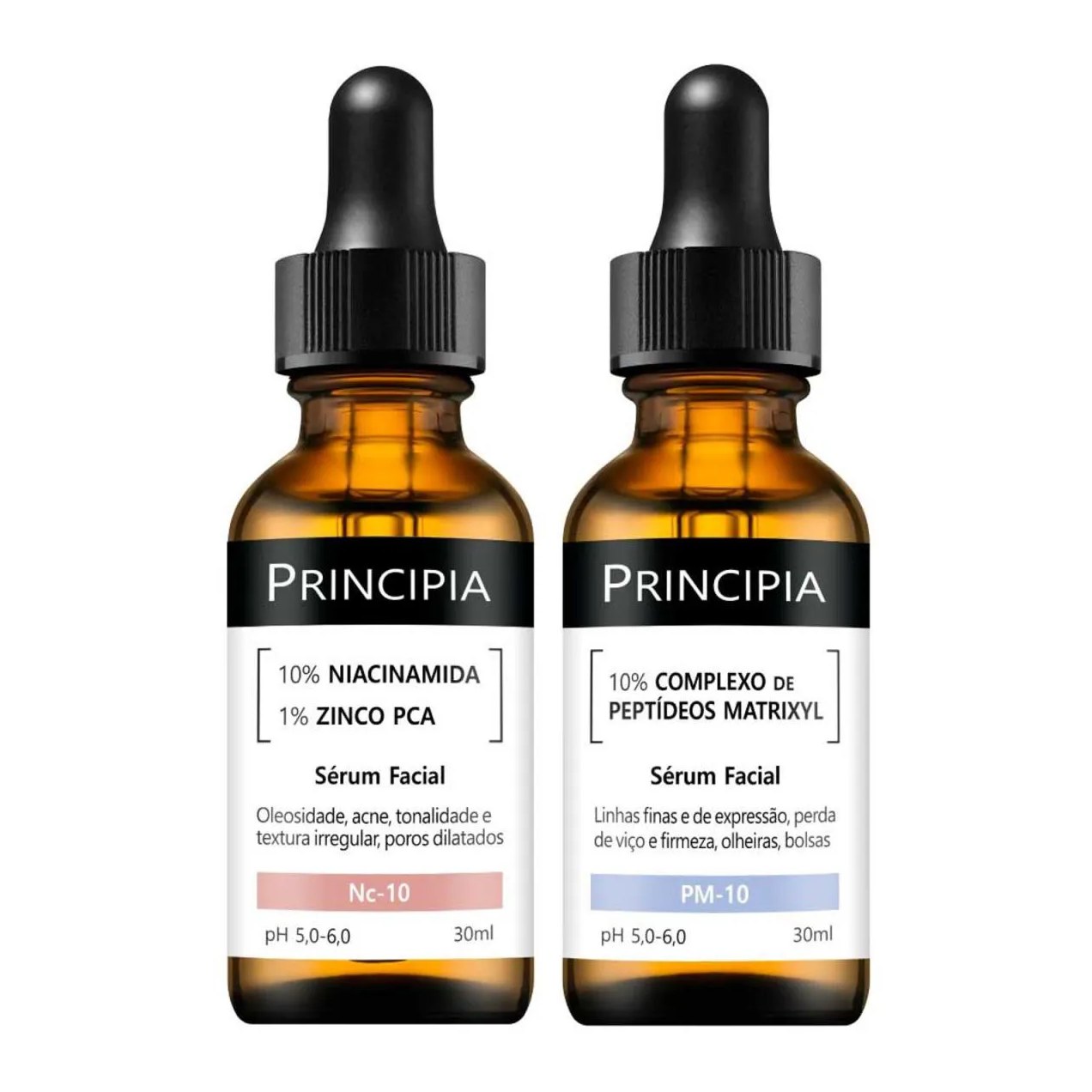 Kit 2 Séruns Principia Niacinamida + Peptídeos Matrixyl
