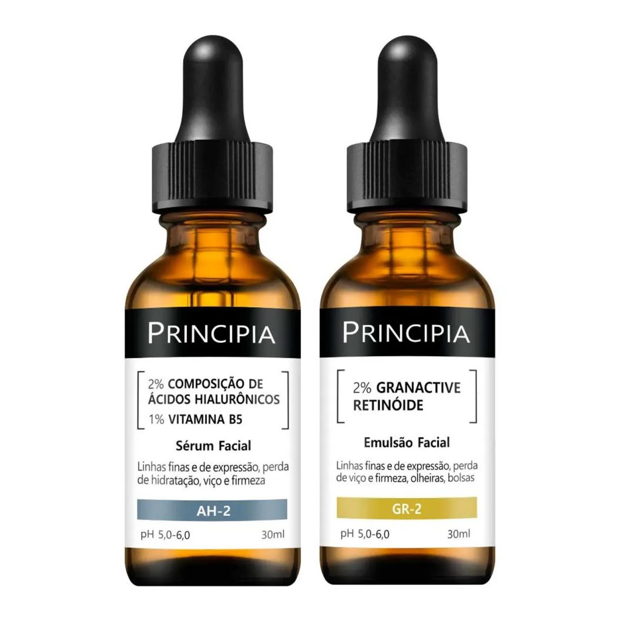 Kit 2 Séruns Principia Hialurônicos + Retinóide