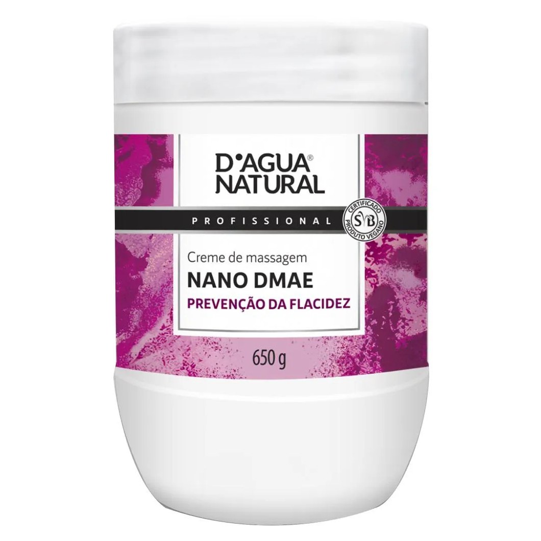 Creme de Massagem Corporal Nano Dmae 650g Dagua Natural
