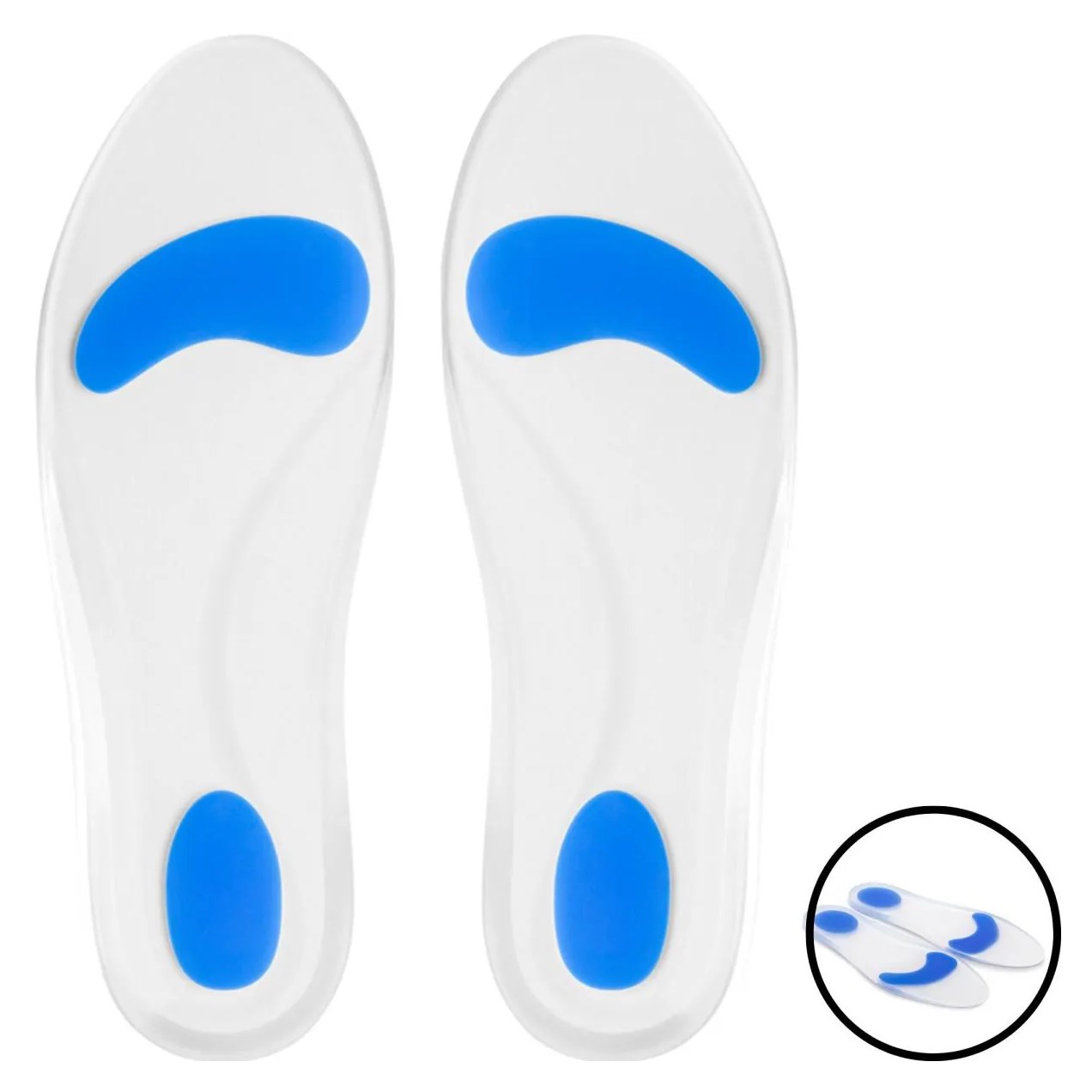Palmilha Ortopedica com Arco e Ponto Azul Esporão Anti Impacto N° 35 / 36 Hidrolight