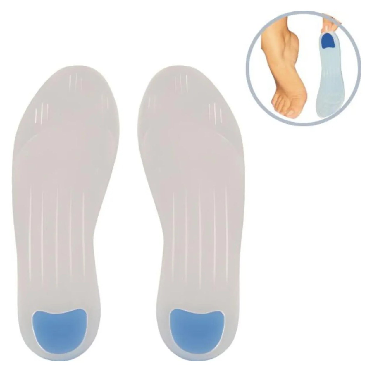 Palmilha Ortopédica com Ponto Azul para Esporão Fascite Impacto Esporte Ortho Pauher - 42