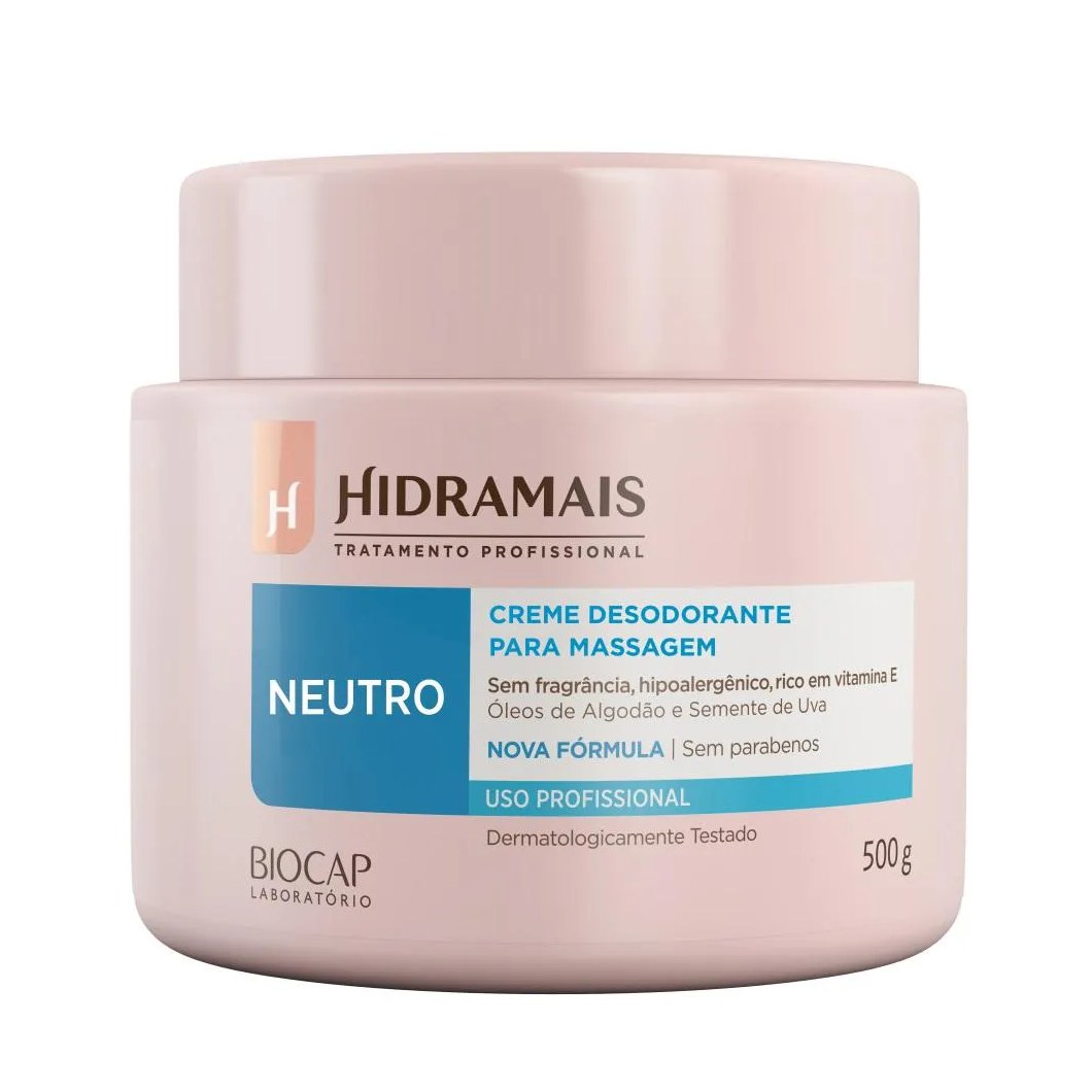 Creme para Massagem Neutro 500gr Hidramais