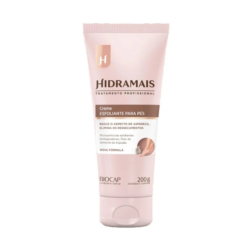 Creme Desodorante Esfoliante para Os Pés 200ml Hidramais