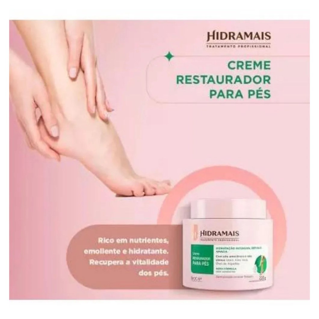 Creme Restaurador Desodorante para Os Pés 220gr Hidramais