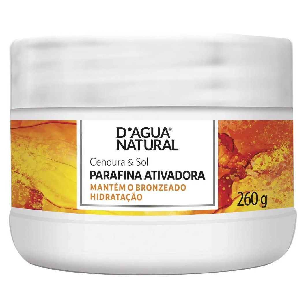 Parafina Ativadora Cenoura e Sol 260g Dagua Natural
