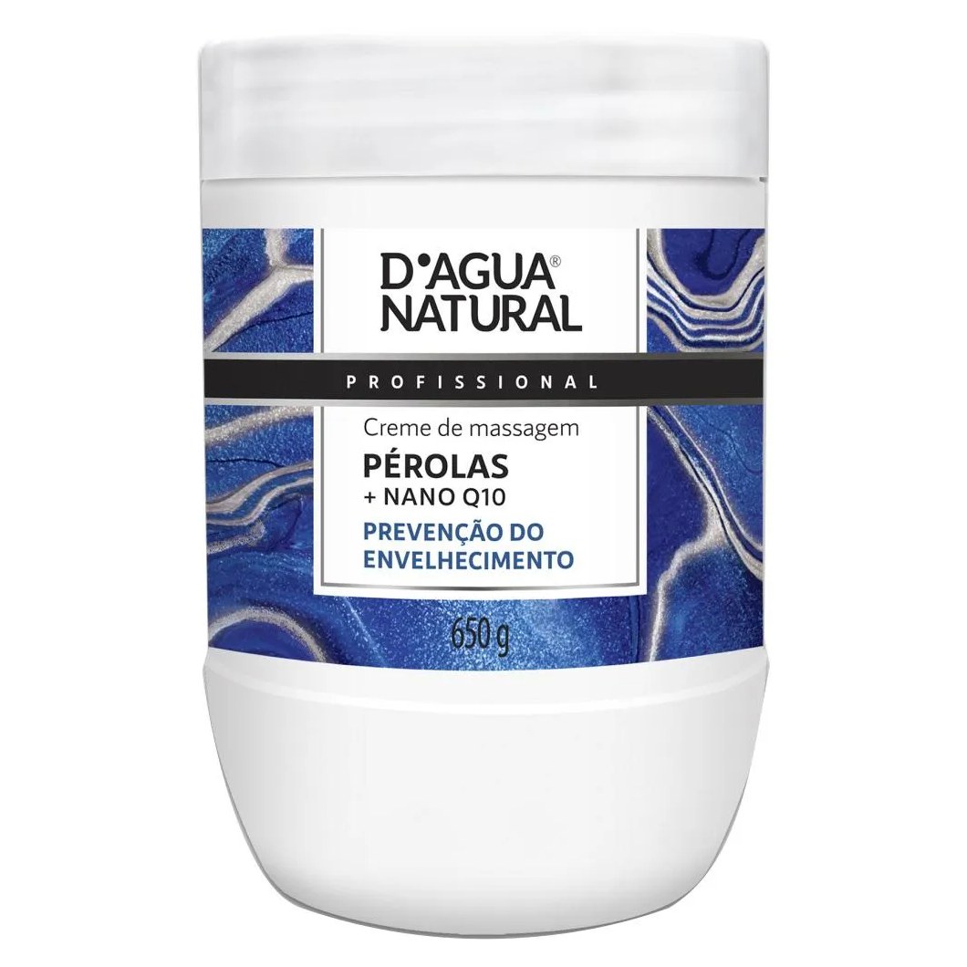 Creme Massagem Nutritivo Perolas Nano Q10 650g Dagua Natural