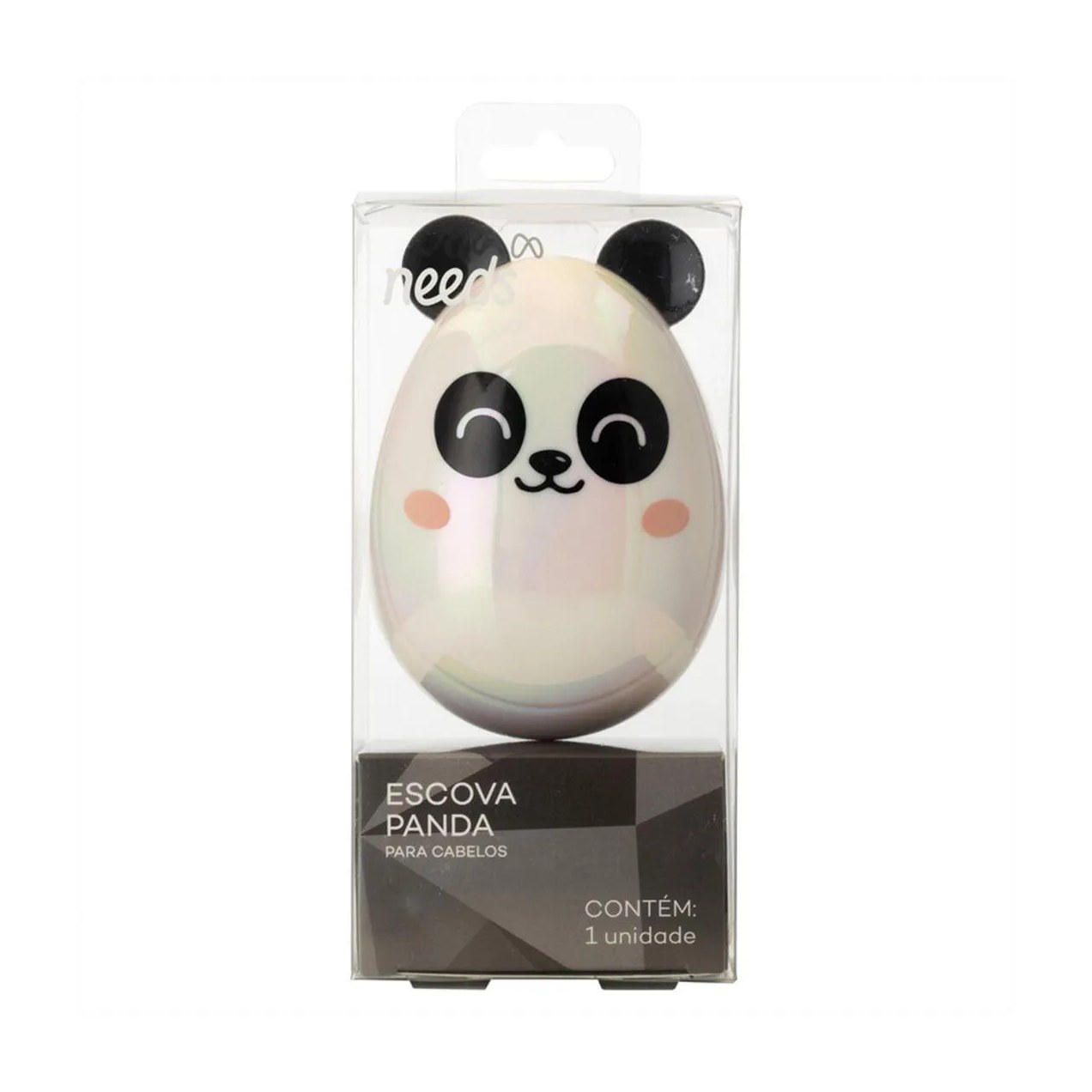 Escova Needs Para Cabelo Infantil Panda 1 Unidade