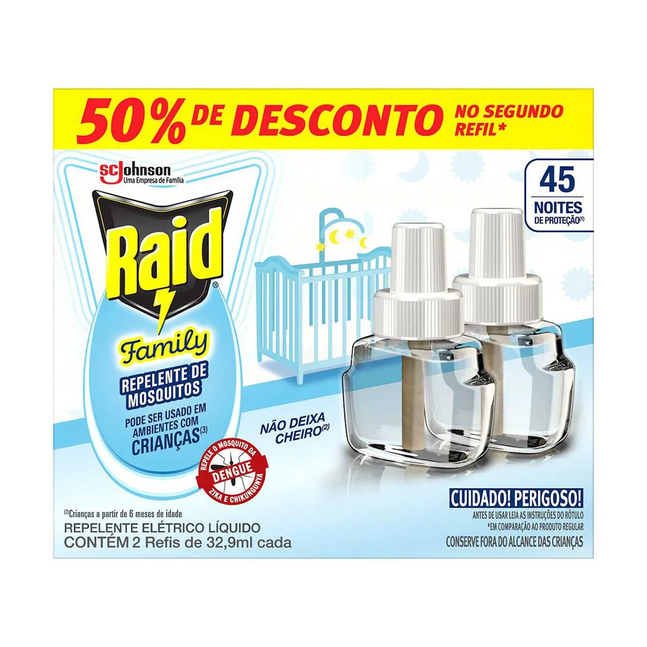 Repelente Elétrico Líquido Sbp 45 Noites Cheiro Suave Novo Aparelho + Refil