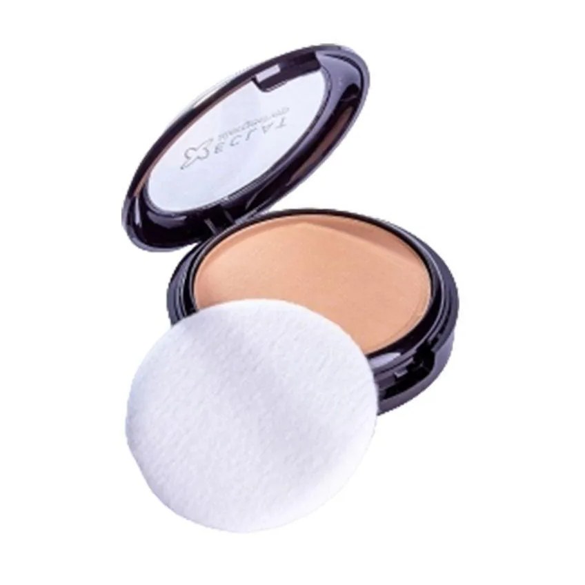 Pó Compacto Facial Hipoalergênico Eclat Cor 03 Bege Escuro Alergoshop 9g