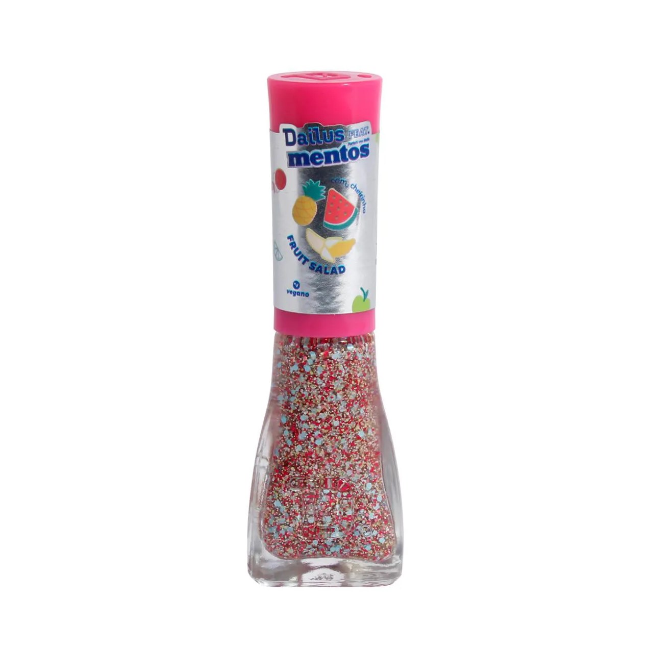Esmalte Glitter Dailus feat. Mentos 8ml - Fruit Salad