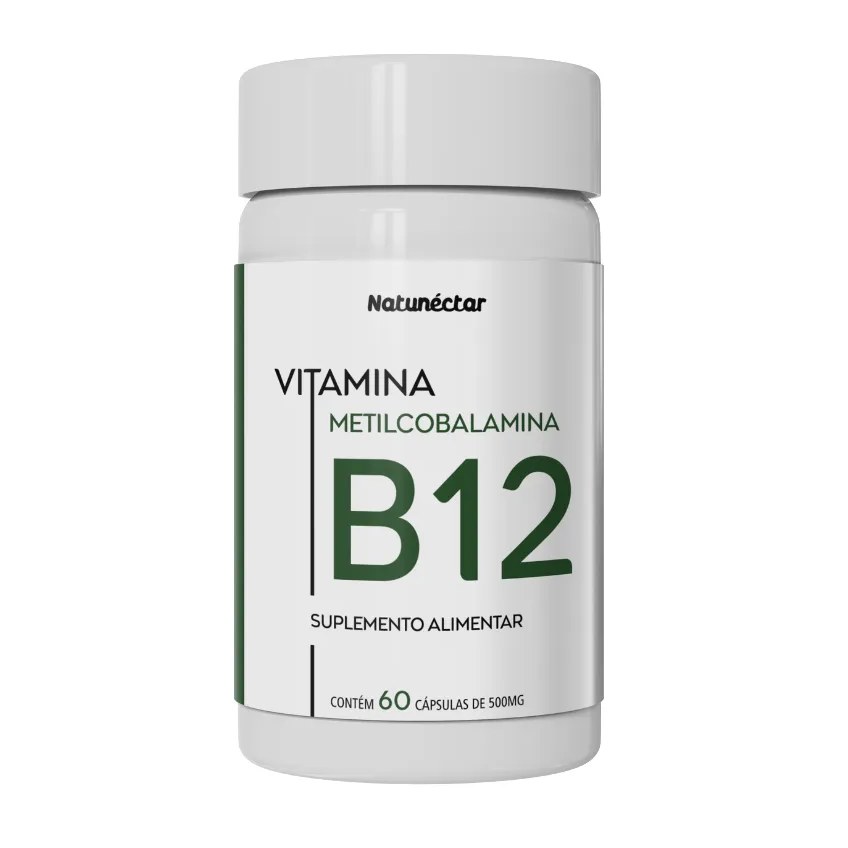 Vitamina B12 Metilcobalamina 500mg 60 Capsulas