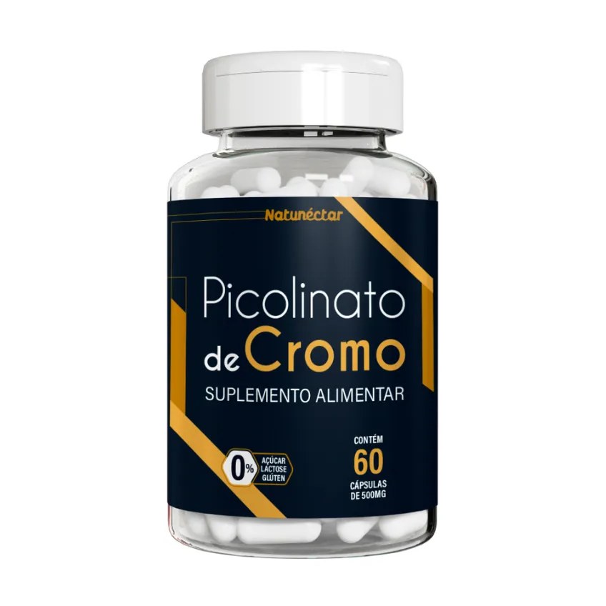 Picolinato de Cromo 500mg 60 Cápsulas - Natunéctar