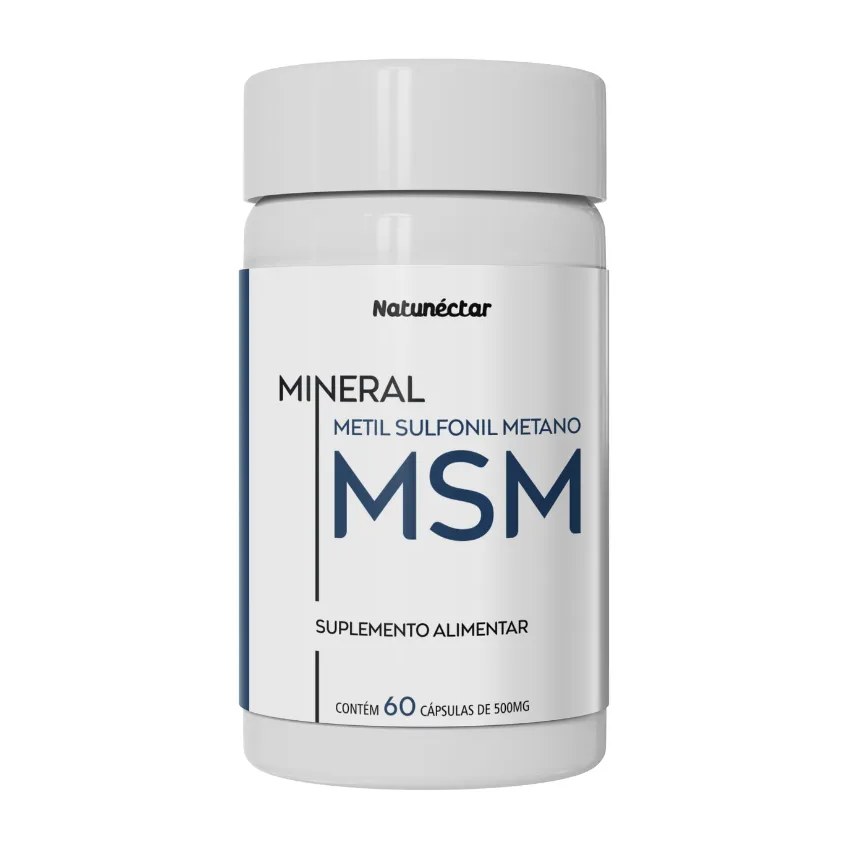 MSM Metilsulfonilmetano 500mg - 60 capsulas