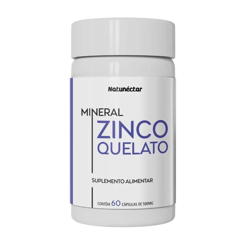 Zinco Quelato 500mg 60 Cápsulas - Natunéctar