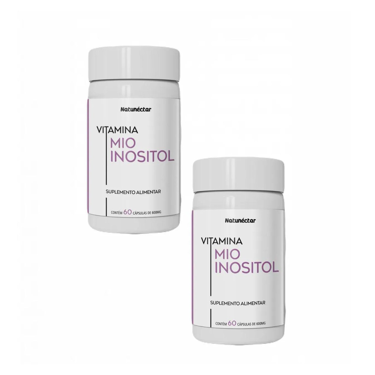 2x Mio Inositol - 100% Natural - 60 Cápsulas. 500mg - Natunéctar