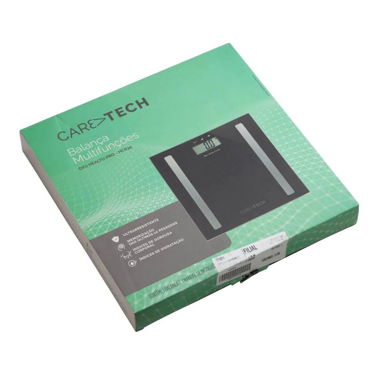 Balança Digital Caretech Multifunções até 180kg 1 Unidade