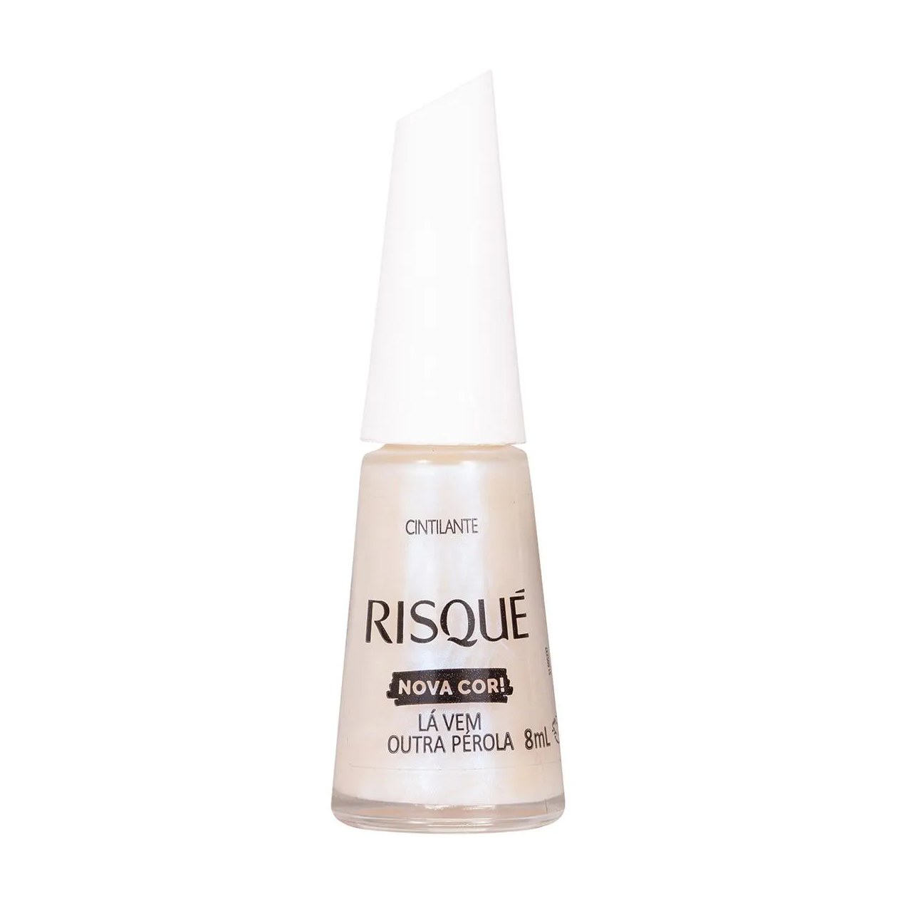 Esmalte Cintilante Risqué Lá Vem Outra Pérola 8ml