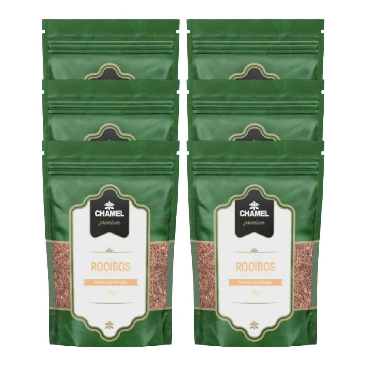 Kit 6 Chá de Rooibos para Infusão 30g Chamel Premium -chamel