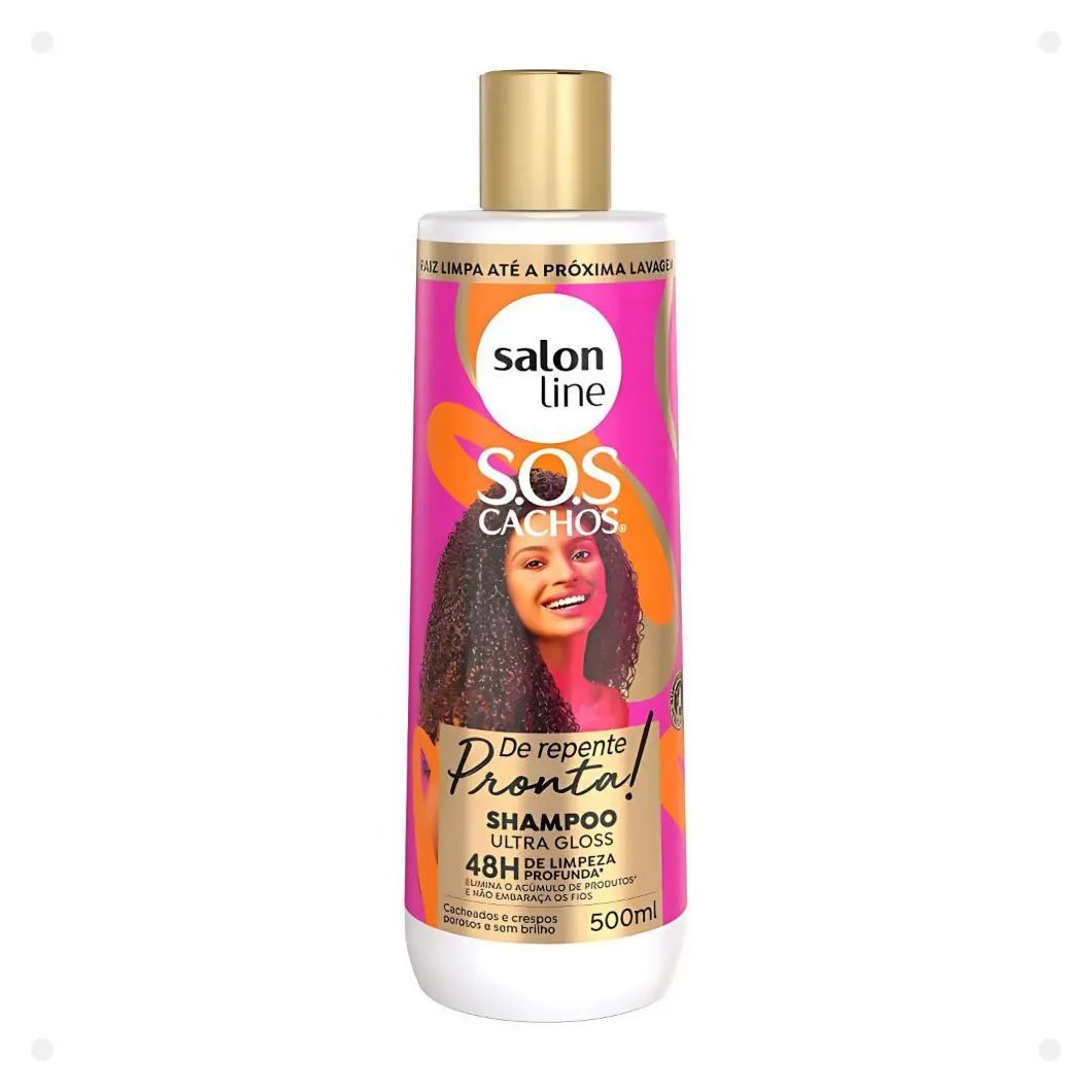 Shampoo Ultra Gloss Salon Line Sos Cachos de Repente Pronta! 500ml