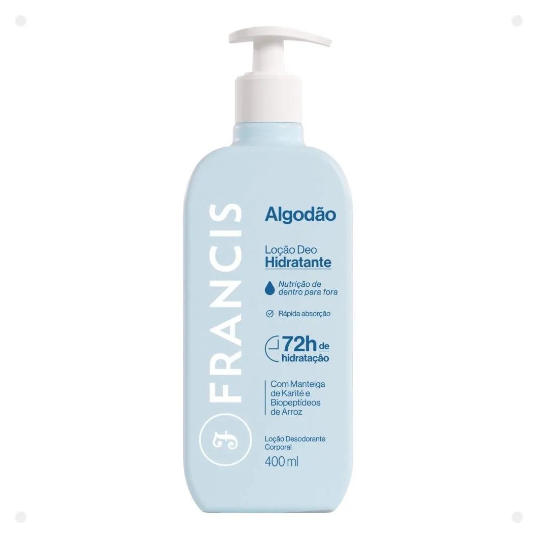 Loção Deo Hidratante Francis Algodão 400ml